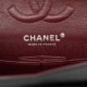 CHANEL CAVIAR QUILTED SMALL DOUBLE FLAP BLACK SILVER HARDWARE (23*14*6cm)