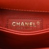 CHANEL CAVIAR QUILTED MINI COCO HANDLE FLAP DARK ORANGE ROSE GOLD HARDWARE  (23*14*10cm)