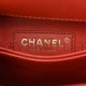 CHANEL CAVIAR QUILTED MINI COCO HANDLE FLAP DARK ORANGE ROSE GOLD HARDWARE  (23*14*10cm)