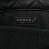 CHANEL CALFSKIN QUILTED XXL TRAVEL FLAP BAG BLACK SILVER HARDWARE (45*28*15cm)