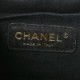 CHANEL GLAZED CALFSKIN QUILTED RITA TOP HANDLE FLAP BLACK (21*18*8cm)