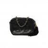 CHANEL LAMBSKIN CC TASSEL CAMERA CASE BLACK (15*12*7cm)