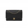 CHANEL CAVIAR QUILTED MAXI DOUBLE FLAP BLACK GOLD HARDWARE (33*22*10cm)