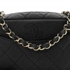 CHANEL IRIDESCENT CAVIAR QUILTED MINI COCO TASSEL CAMERA CASE BLACK (17*10*5cm)