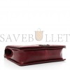 CHANEL CALFSKIN QUILTED DOUBLE STITCH LARGE BOY FLAP BURGUNDY (30*22*7cm)