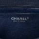 CHANEL CAVIAR QUILTED JUMBO DOUBLE FLAP NAVY BLUE SILVER HARDWARE (29*18*9cm)