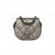 CHANEL CALFSKIN QUILTED MINI COCO MAIL CLUTCH WITH CHAIN RUTHENIUM SILVER HARDWARE (11*10*4cm)