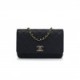 CHANEL CAVIAR QUILTED PERFORATED METAL WALLET ON CHAIN WOC NAVY ROSE GOLD HARDWARE (19*13*4cm)