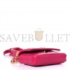 CHANEL CAVIAR TWIST YOUR BUTTONS QUILTED FLAP CHAIN BELT BAG DARK PINK GOLD HARDWARE (10*8*3cm)