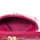 CHANEL CAVIAR TWIST YOUR BUTTONS QUILTED FLAP CHAIN BELT BAG DARK PINK GOLD HARDWARE (10*8*3cm)