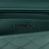 CHANEL LAMBSKIN QUILTED MINI SQUARE FLAP GREEN GOLD HARDWARE (16*13*8cm)