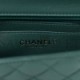 CHANEL LAMBSKIN QUILTED MINI SQUARE FLAP GREEN GOLD HARDWARE (16*13*8cm)