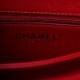 CHANEL CAVIAR QUILTED MINI COCO HANDLE FLAP RED ROSE GOLD HARDWARE (23*14*10cm)