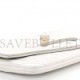 CHANEL SHINY CRUMPLED CALFSKIN SMALL 31 POUCH IVORY ROSE GOLD HARDWARE (25*14*3cm)