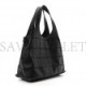 CHANEL CALFSKIN SQUARE STITCHED TASSEL BAG BLACK (36*27*17cm)