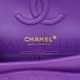 CHANEL CAVIAR QUILTED SMALL DOUBLE FLAP DARK PURPLE ROSE GOLD HARDWARE (23*14*6cm)