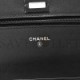 CHANEL CALFSKIN QUILTED REISSUE WALLET ON CHAIN WOC SO BLACK (19*13*4cm)