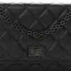 CHANEL CALFSKIN QUILTED REISSUE WALLET ON CHAIN WOC SO BLACK (19*13*4cm)