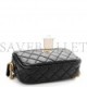 CHANEL CALFSKIN QUILTED MINI REISSUE CAMERA CASE BLACK (18*11*5cm)