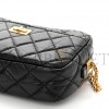 CHANEL CALFSKIN QUILTED MINI REISSUE CAMERA CASE BLACK (18*11*5cm)