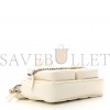 CHANEL CALFSKIN QUILTED SMALL CAMERA CASE WHITE (20*12*6cm)