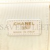 CHANEL LAMBSKIN QUILTED MINI CAMELLIA BOW VANITY CASE WITH CHAIN WHITE GOLD HARDWARE (10*9*8cm)