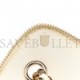 CHANEL LAMBSKIN QUILTED MINI CAMELLIA BOW VANITY CASE WITH CHAIN WHITE GOLD HARDWARE (10*9*8cm)