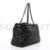 CHANEL VINYL ROCK IN MOSCOW TOTE BLACK (37*25*18cm)