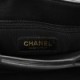 CHANEL CALFSKIN QUILTED DOUBLE POCKET TOP HANDLE FLAP BLACK GOLD HARDWARE (22*19*5cm)