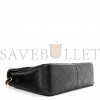 CHANEL LAMBSKIN QUILTED SMALL SINGLE FLAP BAG BLACK GOLD HARDWARE (20*15*6cm)