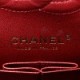 CHANEL CAVIAR QUILTED MEDIUM DOUBLE FLAP DARK RED GOLD HARDWARE (25*15*6cm)