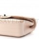 CHANEL CAVIAR CHEVRON QUILTED SMALL DOUBLE FLAP BEIGE ROSE GOLD HARDWARE (23*15*6cm)