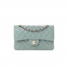 CHANEL CAVIAR QUILTED SMALL DOUBLE FLAP DARK GREEN ROSE GOLD HARDWARE (22*14*6cm)