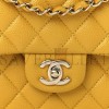 CHANEL CAVIAR QUILTED MEDIUM DOUBLE FLAP YELLOW (25*15*6cm)