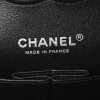 CHANEL CALFSKIN QUILTED OMBRE MEDIUM DOUBLE FLAP BLACK BLACK HARDWARE (25*15*6cm)