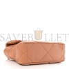 CHANEL LAMBSKIN QUILTED MEDIUM CHANEL 19 FLAP LIGHT BROWN GOLD HARDWARE (25*17*8cm)