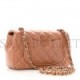 CHANEL LAMBSKIN QUILTED MINI RECTANGULAR FLAP BROWN ROSE GOLD HARDWARE (19*11*7cm)