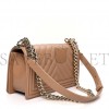 CHANEL CAVIAR CHEVRON QUILTED MEDIUM BOY FLAP DARK BEIGE ROSE GOLD HARDWARE (25*15*6cm)