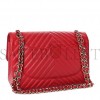 CHANEL CAVIAR CHEVRON QUILTED JUMBO DOUBLE FLAP DARK RED ROSE GOLD HARDWARE (30*20*9cm)