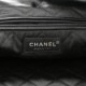 CHANEL SHINY CALFSKIN QUILTED CHANEL 22 SO BLACK BLACK HARDWARE (37*34*8cm)