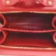 CHANEL GOATSKIN QUILTED MEDIUM CC FILIGREE VANITY CASE RED GOLD HARDWARE (18*13*7cm)