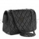 CHANEL CALFSKIN QUILTED 2.55 REISSUE MINI FLAP SO BLACK BLACK HARDWARE (19*14*7cm)