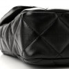 CHANEL LAMBSKIN QUILTED LARGE CC FUNKY TOWN FLAP BLACK GOLD HARDWARE (27*18*6cm)