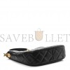 CHANEL CAVIAR QUILTED TWIST YOUR BUTTONS HOBO BLACK GOLD HARDWARE (23*21*6cm)