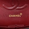 CHANEL LAMBSKIN QUILTED MEDIUM DOUBLE FLAP BLACK GOLD HARDWAR (25*15*7cm)