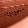 CHANEL LAMBSKIN QUILTED MINI SQUARE FLAP BROWN ROSE GOLD HARDWARE (20*15*8cm)