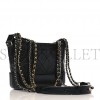 CHANEL CALFSKIN QUILTED SMALL GABRIELLE HOBO BLACK GOLD HARDWARE (20.3*14.6*7.6cm)