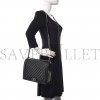 CHANEL CAVIAR QUILTED LARGE BOY FLAP BLACK SILVER HARDWARE (30*21*8cm)