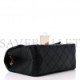 CHANEL CALFSKIN QUILTED 2.55 REISSUE MINI FLAP BLACK GOLD HARDWARE (27*18*8cm)