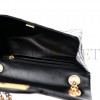 CHANEL CALFSKIN QUILTED 2.55 REISSUE MINI FLAP BLACK GOLD HARDWARE (27*18*8cm)